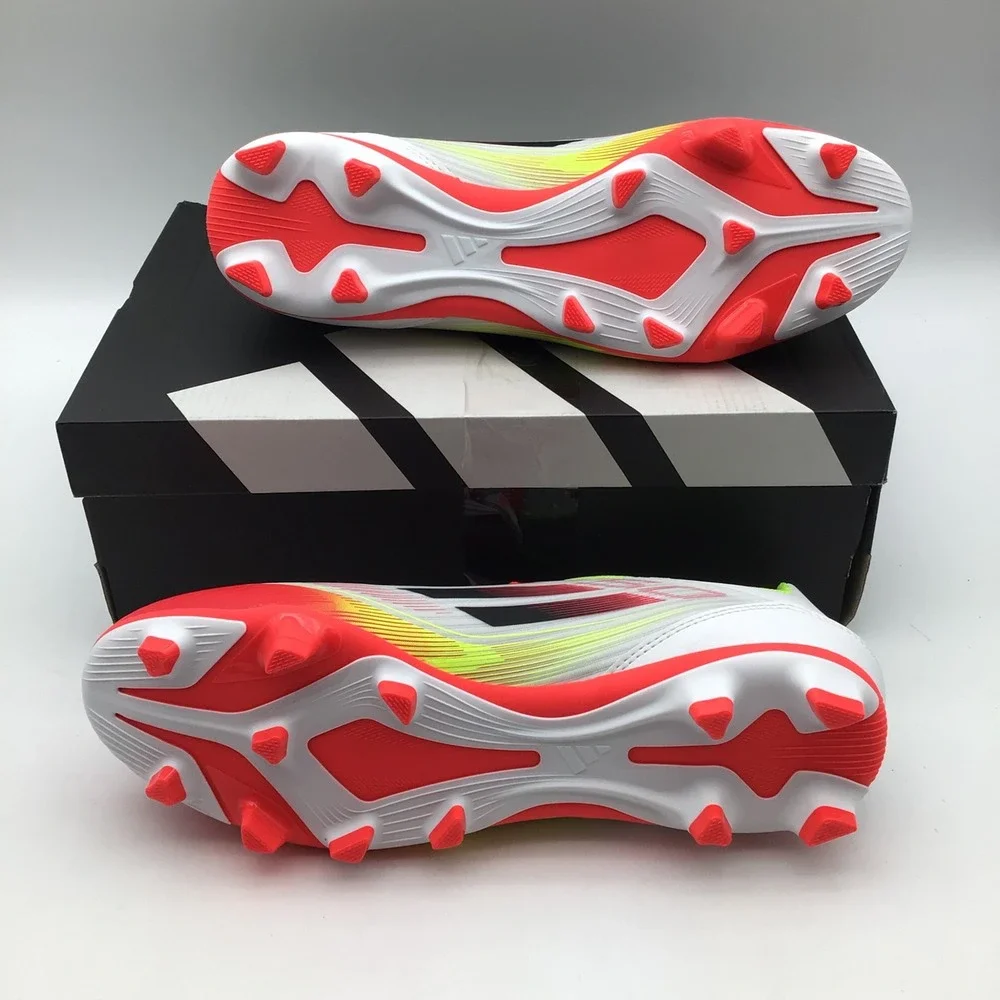 Adidas F50 Club FG MG Soccer Cleats White Neon Orange IE1243 Men Size 11‎ New